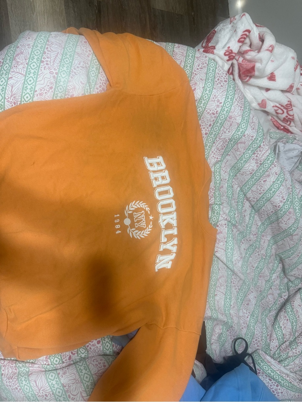 Brooklyn Graphic Crewneck Sweatshirt - Orange